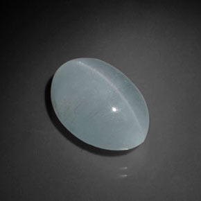 9,17 ctw natürlicher grün-blau Katzenauge Aquamarin, Oval Schliff, Transparent
