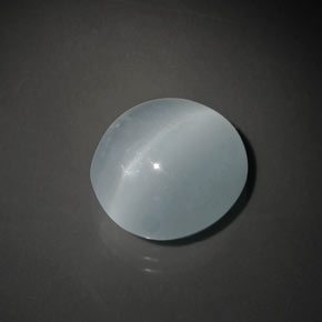 9,17 ctw natürlicher grün-blau Katzenauge Aquamarin, Oval Schliff, Transparent