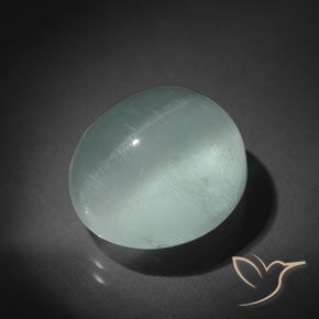 15.50ct Natürlicher Sehr helles Meeresgrün Katzenauge Aquamarin, Oval, Transparent