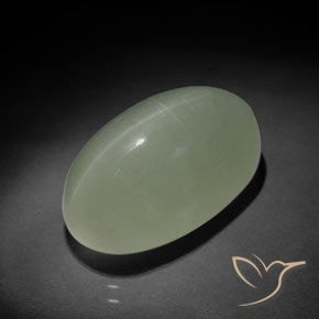 17.40ct Natürlicher gelb-grün Katzenauge Aquamarin, Oval, Transparent