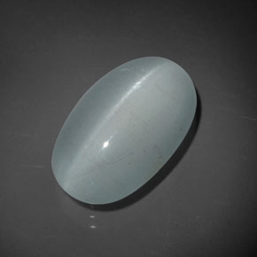 9,17 ctw natürlicher grün-blau Katzenauge Aquamarin, Oval Schliff, Transparent