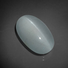 9,17 ctw natürlicher grün-blau Katzenauge Aquamarin, Oval Schliff, Transparent