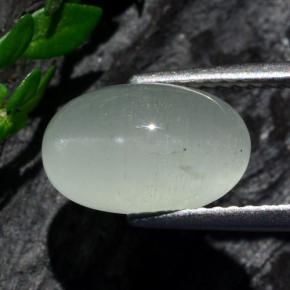 9,17 ctw natürlicher Blau-grün Katzenauge Aquamarin, Oval Schliff, Lichtdurchlässig