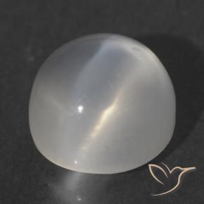 9,17 ctw natürlicher Weiß Mondstein Katzenauge, Runden, Transparent