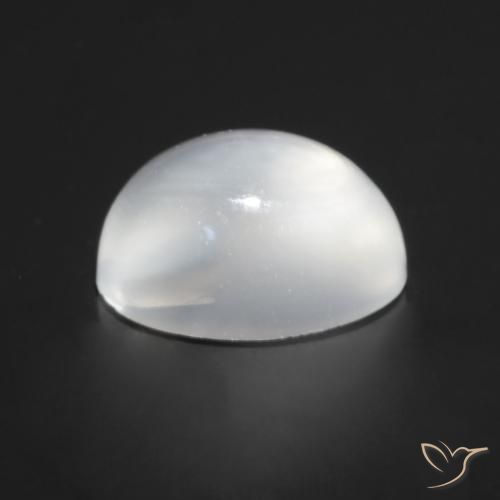 9,17 ctw natürlicher Weiß Mondstein Katzenauge, Oval, Transparent