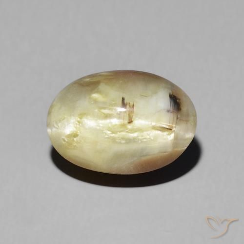 2.72ct Natürlicher gold-braun Katzenaugenopal, Oval, Lichtdurchlässig