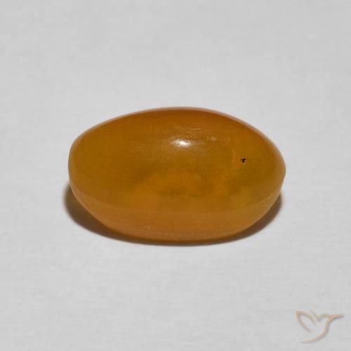 9,17 ctw natürlicher gold-braun Katzenaugenopal, Oval, Lichtundurchlässig