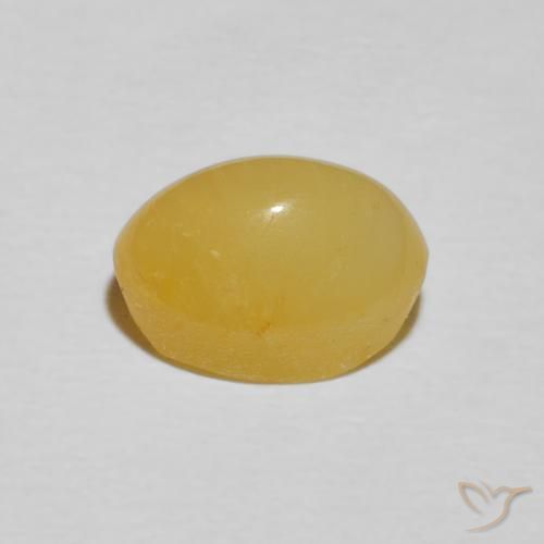 9,17 ctw natürlicher Warmes Gelb Katzenaugenopal, Oval, Lichtundurchlässig