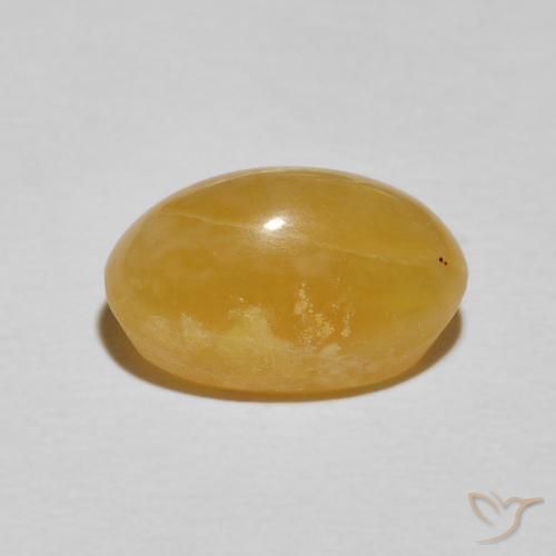 9,17 ctw natürlicher Mittelgold Katzenaugenopal, Oval, Lichtundurchlässig