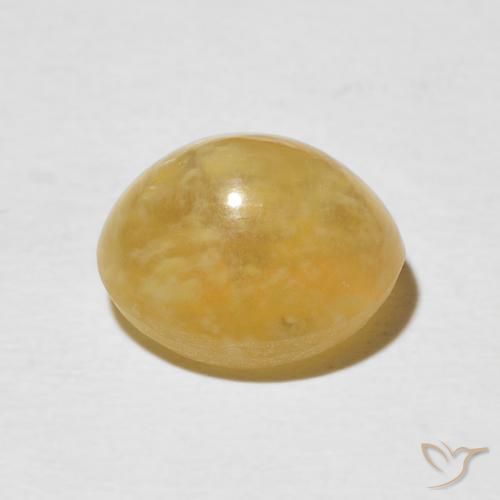 9,17 ctw natürlicher Mittleres Gold Katzenaugenopal, Oval, Lichtundurchlässig