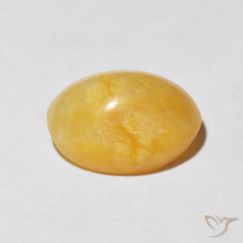 9,17 ctw natürlicher Helles Gold Katzenaugenopal, Oval, Lichtundurchlässig