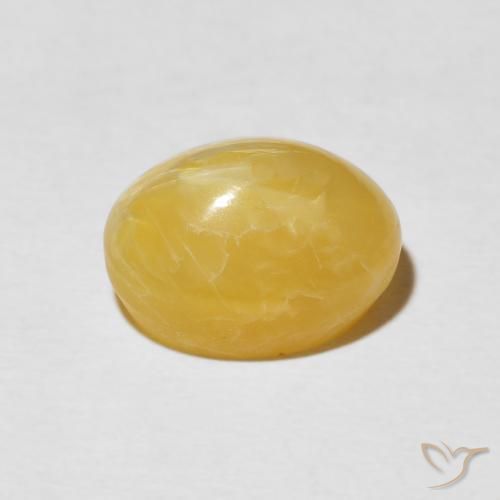 9,17 ctw natürlicher gold-orange Katzenaugenopal, Oval, Lichtundurchlässig