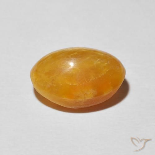 9,17 ctw natürlicher Dunkelorange-Gold Katzenaugenopal, Oval, Lichtundurchlässig