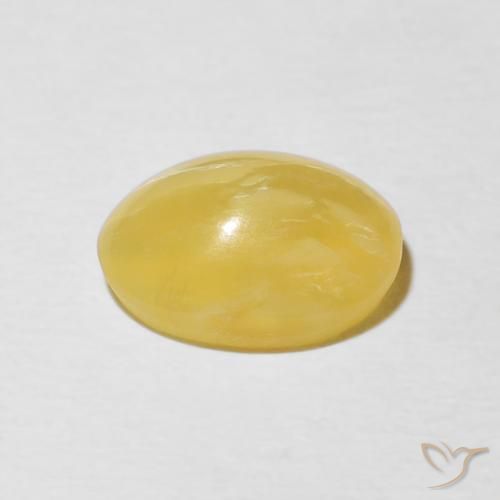 9,17 ctw natürlicher Gold-gelb Katzenaugenopal, Oval, Lichtundurchlässig