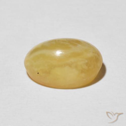 9,17 ctw natürlicher Mittelgold Katzenaugenopal, Oval, Lichtundurchlässig