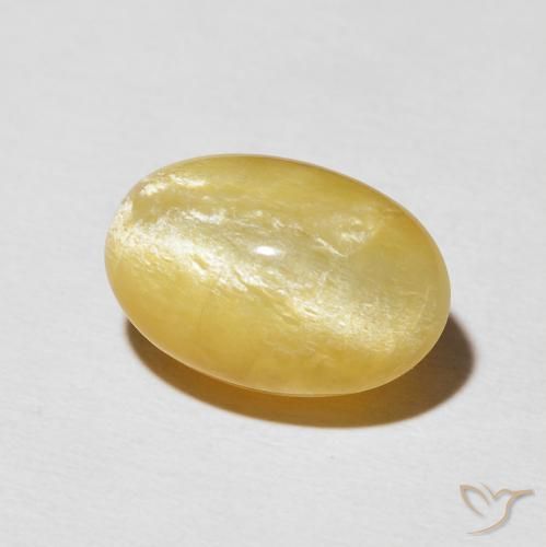 9,17 ctw natürlicher Mittleres Gold Katzenaugenopal, Oval, Lichtundurchlässig