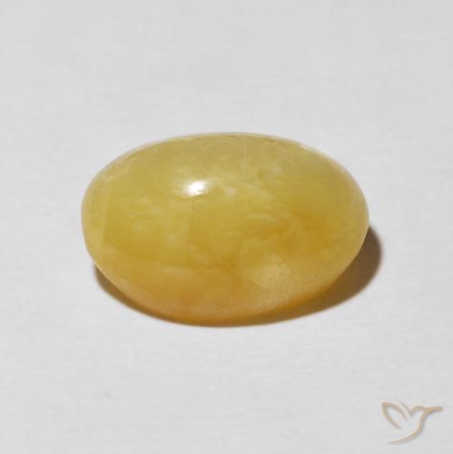 9,17 ctw natürlicher Mittleres Gold Katzenaugenopal, Oval, Lichtundurchlässig