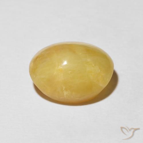 9,17 ctw natürlicher Mittelgold Katzenaugenopal, Oval, Lichtundurchlässig