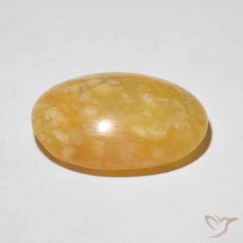 9,17 ctw natürlicher Mittleres Gold Katzenaugenopal, Oval, Lichtundurchlässig
