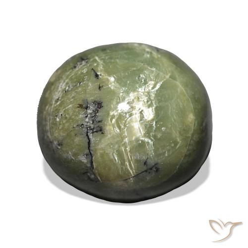 4.99ct Erdiges Grün Katzenaugenopal Edelsteine, Oval, Lichtundurchlässig