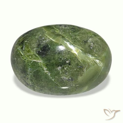 9,74 ctw natürlicher mehrfarbiger Cat's Eye Opal, Oval Schliff, Lichtundurchlässig