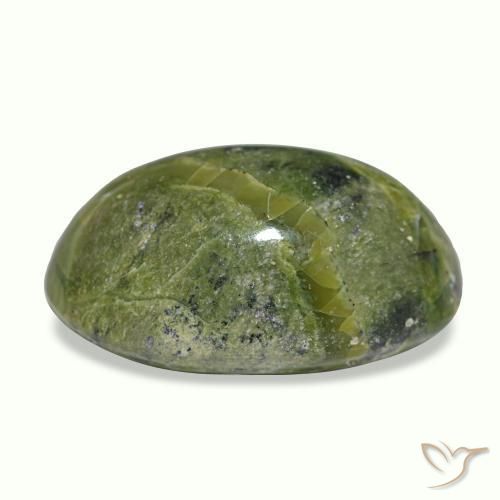 9,74 ctw natürlicher mehrfarbiger Cat's Eye Opal, Oval Schliff, Lichtundurchlässig