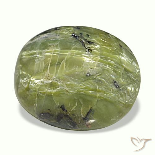 11,26 ctw natürlicher mehrfarbiger Cat's Eye Opal, Oval Schliff, Lichtundurchlässig