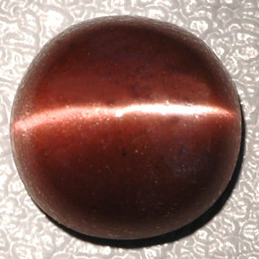 4,26 ctw natürlicher brauner Cat's Eye Scapolite, Oval Schliff, Lichtundurchlässig
