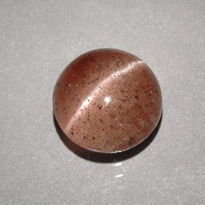 1,96 ctw natürlicher brauner Cat's Eye Scapolite, Transparent, Transparent / Lichtdurchlässig