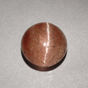 1,96 ctw natürlicher brauner Cat's Eye Scapolite, Transparent, Transparent / Lichtdurchlässig