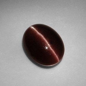 3,41 ctw natürlicher brauner Cat's Eye Scapolite, Oval Schliff, Lichtundurchlässig