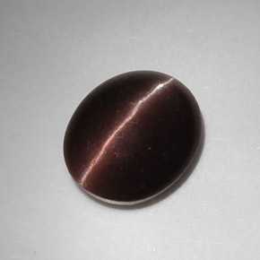 5,88 ctw natürlicher brauner Cat's Eye Scapolite, Oval Schliff, Lichtdurchlässig