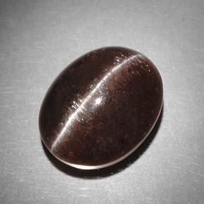 9,31 ctw natürlicher brauner Cat's Eye Scapolite, Oval Schliff, Lichtdurchlässig