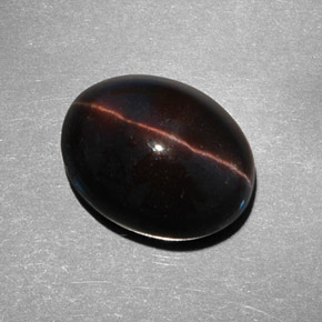 9,21 ctw natürlicher brauner Cat's Eye Scapolite, Oval Schliff, Lichtdurchlässig