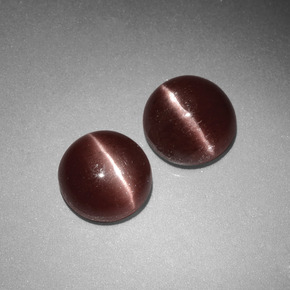  ct natürliche Braun Skapolith Katzenauge-Edelsteine, Rund Schliff, Lichtundurchlässig