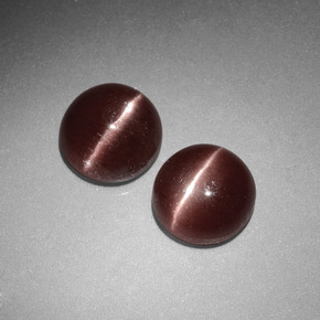  ct natürliche Braun Skapolith Katzenauge-Edelsteine, Rund Schliff, Lichtundurchlässig