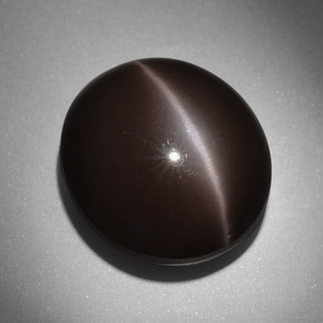 24,01 ctw natürlicher brauner Cat's Eye Scapolite, Oval Schliff, Lichtundurchlässig
