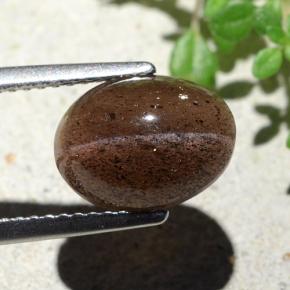 4,55 ctw natürlicher brauner Cat's Eye Scapolite, Oval Schliff, Lichtdurchlässig