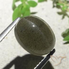 9,17 ctw natürlicher Mittel braun Skapolith Katzenauge, Oval, Lichtdurchlässig