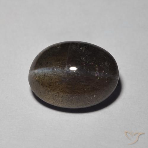 2.94ct Natürlicher Braun Skapolith Katzenauge, Oval, Lichtdurchlässig