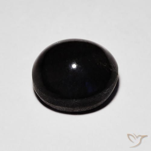 9,17 ctw natürlicher Schwarz Skapolith Katzenauge, Oval, Lichtdurchlässig