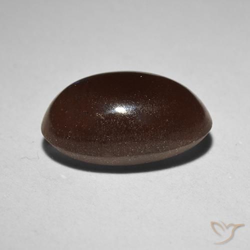 9,17 ctw natürlicher Umbrabraun Skapolith Katzenauge, Oval, Lichtdurchlässig