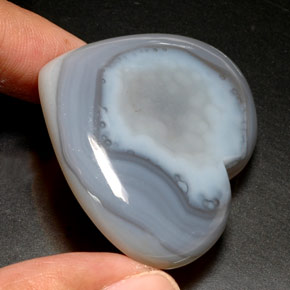 120,50 ctw natürlicher blauer Chalcedon, Transparent, Transparent / Lichtdurchlässig