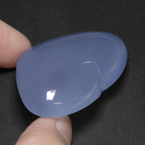 117,45 ctw natürlicher blauer Chalcedon, Transparent, Transparent / Lichtdurchlässig