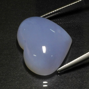 31,47 ctw natürlicher blauer Chalcedon, Transparent, Transparent / Lichtdurchlässig