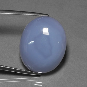40,37 ctw natürlicher blauer Chalcedon, Transparent, Transparent / Lichtdurchlässig
