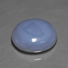 40,37 ctw natürlicher blauer Chalcedon, Transparent, Transparent / Lichtdurchlässig