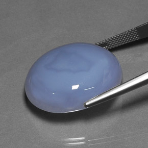 40,37 ctw natürlicher blauer Chalcedon, Transparent, Transparent / Lichtdurchlässig