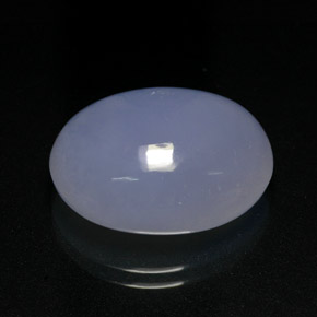 16,32 ctw natürlicher blauer Chalcedon, Oval Schliff, Lichtdurchlässig
