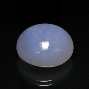 16,62 ctw natürlicher blauer Chalcedon, Oval Schliff, Lichtdurchlässig